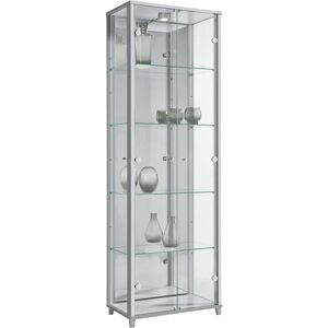 FIF MÖBEL Optima Silber Vitrine - Glas, 172cm FIF MÖBEL Optima Silber Vitrine - Glas, 172cm