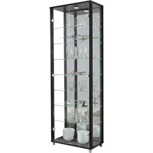FIF MÖBEL Optima - Schwarze Glasvitrine - Schrank FIF MÖBEL Optima - Schwarze Glasvitrine - Schrank