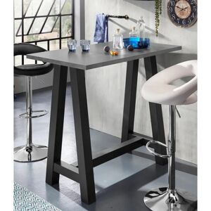 MÄUSBACHER Schwarzer Bartisch - Rechteckig 120x105x70cm - Theke MÄUSBACHER Schwarzer Bartisch - Rechteckig 120x105x70cm - Theke