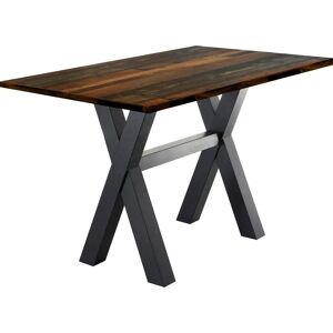MÄUSBACHER Schwarzer Bartisch - 160x105x70cm, X-Form, Made in Germany MÄUSBACHER Schwarzer Bartisch - 160x105x70cm, X-Form, Made in Germany