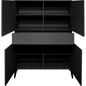 MÄUSBACHER Imola Sideboard - 4 Stück, Metallfüße, Glänzendes Glas MÄUSBACHER Imola Sideboard - 4 Stück, Metallfüße, Glänzendes Glas