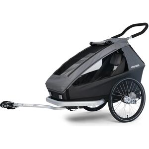 Croozer Kid Keeke 1 Mountain Grey Kinderfahrradanhänger - Fahrradanhänger Croozer Kid Keeke 1 Mountain Grey Kinderfahrradanhänger - Fahrradanhänger