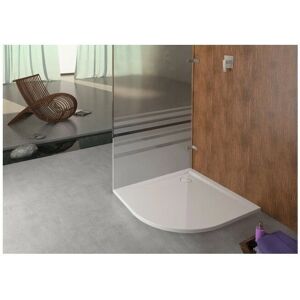 Plateau de douche en minéral MUNA HOESCH - Quart de cercle - 800x800mm - Publicité Plateau de douche en minéral MUNA HOESCH - Quart de cercle - 800x800mm - Publicité