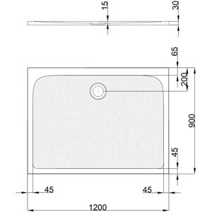 Sturotec Sturo mineral Duschwanne 120 x 90 x 3 cm mit Antirutsch Sturotec Sturo mineral Duschwanne 120 x 90 x 3 cm mit Antirutsch