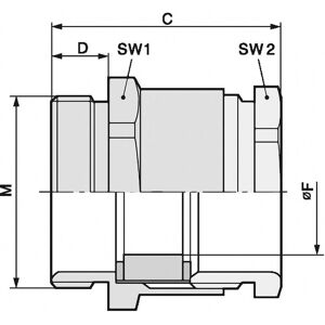 LappKabel Messing M12 Kabelverschraubung - Hohe mechanische Festigkeit LappKabel Messing M12 Kabelverschraubung - Hohe mechanische Festigkeit