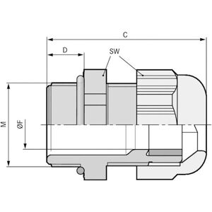 LappKabel Lapp Skintop K-M 50X1,5 Atex Plus Bk - Kabelverschraubung LappKabel Lapp Skintop K-M 50X1,5 Atex Plus Bk - Kabelverschraubung