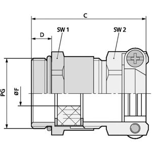 Lapp Kabel Skindicht PG29 - Kabelverschraubung, Messing, 10 Stk Lapp Kabel Skindicht PG29 - Kabelverschraubung, Messing, 10 Stk