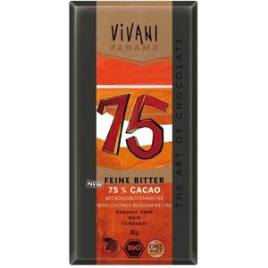 Vivani Organic 75% Panama Dark Chocolate - Cocoa & Coconut Sugar Vivani Organic 75% Panama Dark Chocolate - Cocoa & Coconut Sugar