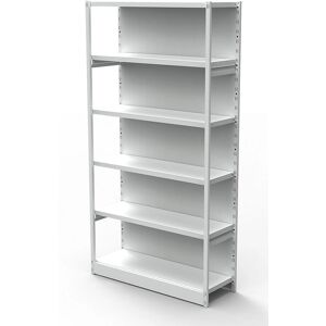 Estantería de Oficina Kaiserkraft - Acero, ajustable, 6 estantes Estantería de Oficina Kaiserkraft - Acero, ajustable, 6 estantes