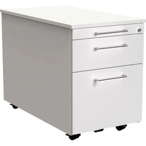 Kerkmann Weiß 3-Schubladen Rollcontainer - Büromöbel Kerkmann Weiß 3-Schubladen Rollcontainer - Büromöbel