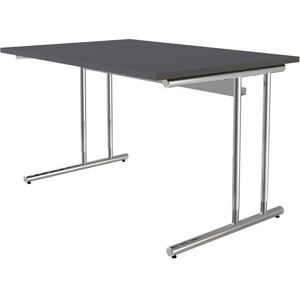 Kerkmann Höhenverstellbarer Schreibtisch - 120x80 cm, chrom, anthrazit Kerkmann Höhenverstellbarer Schreibtisch - 120x80 cm, chrom, anthrazit
