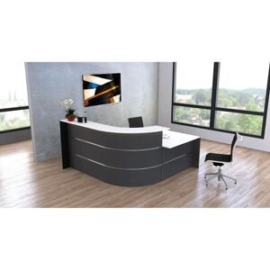 Kerkmann BARI Empfangstheke - Modulares L-Form, Anthrazit/Weiß Kerkmann BARI Empfangstheke - Modulares L-Form, Anthrazit/Weiß
