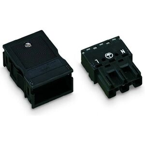 Wago 770-113 elektrische draadverbinder - 3-polig, zwart - IP20 Wago 770-113 elektrische draadverbinder - 3-polig, zwart - IP20