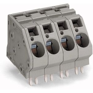WAGO 745-504/006-000 Veerklemmenblok - 4 polen Grijs WAGO 745-504/006-000 Veerklemmenblok - 4 polen Grijs