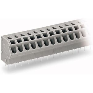 Wago 254-460 Veerterminalblok - 10 polen - Grijs Wago 254-460 Veerterminalblok - 10 polen - Grijs