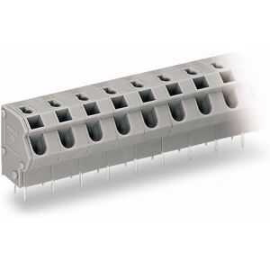 Wago 254-554 Veerklem - 4-polig grijs Wago 254-554 Veerklem - 4-polig grijs