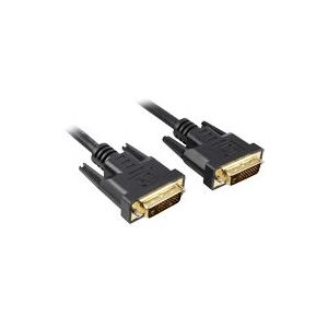 Sharkoon 2m DVI auf DVI Kabel - Dual Link - Schwarz Sharkoon 2m DVI auf DVI Kabel - Dual Link - Schwarz