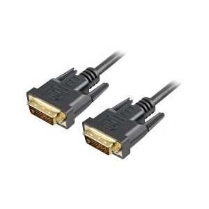 Sharkoon DVI-D/DVI-D Kabel - 1m Schwarz Sharkoon DVI-D/DVI-D Kabel - 1m Schwarz