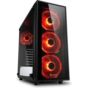 Sharkoon TG4 Rojo Torre Media ATX - Caja de Ordenador Sharkoon TG4 Rojo Torre Media ATX - Caja de Ordenador