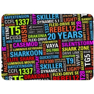 Sharkoon 20 Years Mouse Mat - Multicolour Gaming Mouse Pad Sharkoon 20 Years Mouse Mat - Multicolour Gaming Mouse Pad