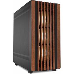 Sharkoon Rebel C70M RGB - PC Case - Black, Wooden Panel Sharkoon Rebel C70M RGB - PC Case - Black, Wooden Panel