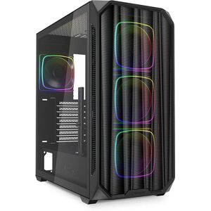 Sharkoon AK5M RGB Midi Tower Schwarz - PC-Gehäuse Sharkoon AK5M RGB Midi Tower Schwarz - PC-Gehäuse