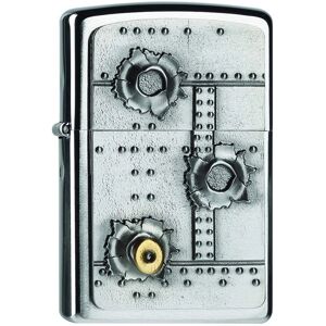 Zippo Bullet Holes 3D - Briquet anti-vent - Publicité Zippo Bullet Holes 3D - Briquet anti-vent - Publicité