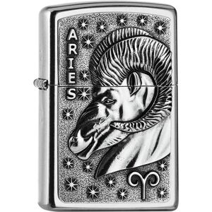 Zippo Emblème du zodiaque Aries - Emblème de Briquet Zippo Emblème du zodiaque Aries - Emblème de Briquet