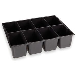 Schwarze L-BOXX Aufbewahrungsbox - Kleinteileinsatz mit 8 Fächern Schwarze L-BOXX Aufbewahrungsbox - Kleinteileinsatz mit 8 Fächern