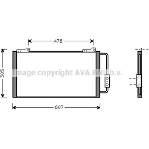 AVA COOLING AU5139 - Condensador para aire acondicionado AVA COOLING AU5139 - Condensador para aire acondicionado