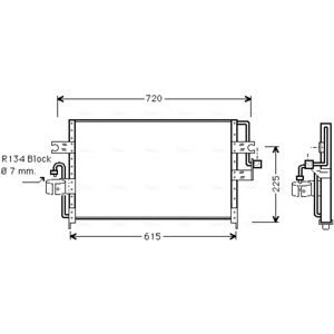 AVA COOLING DN5166 Condensator - Airconditioning Onderdeel AVA COOLING DN5166 Condensator - Airconditioning Onderdeel