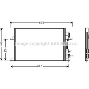 AVA COOLING Model FD5259 Aluminium Condensor - Airco AVA COOLING Model FD5259 Aluminium Condensor - Airco