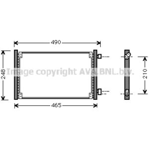 Condensador de aluminio AVA COOLING FT5223 - Aire acondicionado Condensador de aluminio AVA COOLING FT5223 - Aire acondicionado