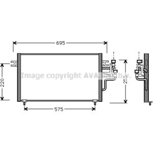 AVA COOLING MT5119 Aluminium Airco Condenser - Airco Condenser AVA COOLING MT5119 Aluminium Airco Condenser - Airco Condenser