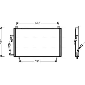 Condensador de Ar Condicionado Peugeot PE5182 - Condensador de Ar Condicionado Condensador de Ar Condicionado Peugeot PE5182 - Condensador de Ar Condicionado
