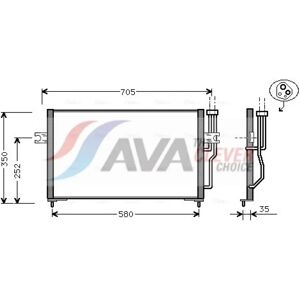 Ava Quality Cooling Kondensator - 650mm Gewinde - 2 Jahre Garantie - Kondensator Ava Quality Cooling Kondensator - 650mm Gewinde - 2 Jahre Garantie - Kondensator