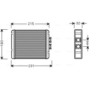 AVA COOLING AI6198 Lämpövaihdin - Sisätilojen lämmitys AVA COOLING AI6198 Lämpövaihdin - Sisätilojen lämmitys