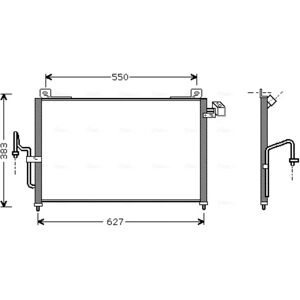 Ava Cooling MZ5159 Condensor - Airconditioning Ava Cooling MZ5159 Condensor - Airconditioning