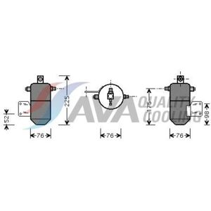 HIGHWAY AUTOMOTIVE VLD032 Ontvochtiger Stalen Airconditioningfilter HIGHWAY AUTOMOTIVE VLD032 Ontvochtiger Stalen Airconditioningfilter