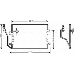 AVA COOLING MSA5330 Ilmastointilaitteen Kondensaattori - Alumiini AVA COOLING MSA5330 Ilmastointilaitteen Kondensaattori - Alumiini