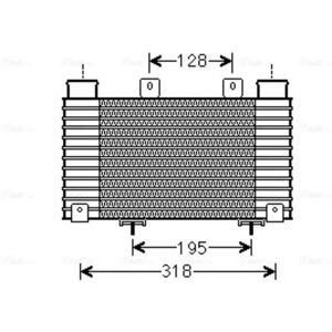 AVA COOLING MZA4250 Intercooler - Sidotut jäähdytysvälit AVA COOLING MZA4250 Intercooler - Sidotut jäähdytysvälit
