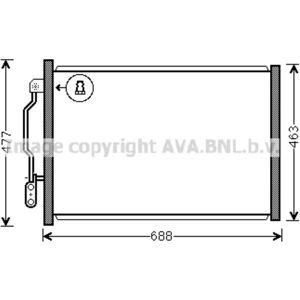 PRASCO MSA5605 Aluminium Condensor voor Mercedes-Benz S-Klasse - Condensor PRASCO MSA5605 Aluminium Condensor voor Mercedes-Benz S-Klasse - Condensor