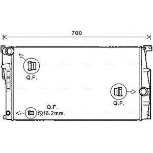 Ava Quality Cooling BW2453 - Radiador Ava Quality Cooling BW2453 - Radiador