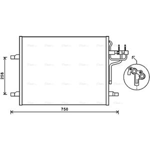Ava Quality Cooling Condensor - R134a, Aluminium, 458x584x16mm - Airconditioning Condensor Ava Quality Cooling Condensor - R134a, Aluminium, 458x584x16mm - Airconditioning Condensor
