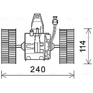 AVA QUALITY COOLING - BW8491 - Motor eléctrico para ventilador de habitáculo AVA QUALITY COOLING - BW8491 - Motor eléctrico para ventilador de habitáculo
