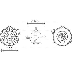 Ava Quality Cooling HY8404 - Interieurventilator Ava Quality Cooling HY8404 - Interieurventilator