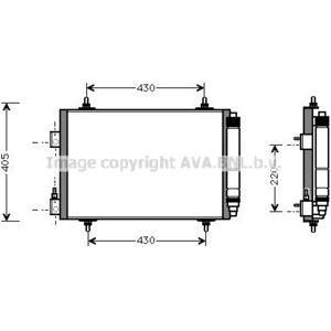 AVA COOLING CNA5192D Aluminium Airconditioning Condensor AVA COOLING CNA5192D Aluminium Airconditioning Condensor