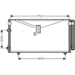 AVA COOLING TO5383D Aluminium Condensor - Airconditioning AVA COOLING TO5383D Aluminium Condensor - Airconditioning