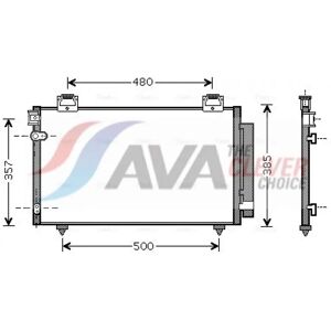 Ava Quality Cooling Condensador - Aluminio, 646mm, 391mm, 16mm - Condensador Ava Quality Cooling Condensador - Aluminio, 646mm, 391mm, 16mm - Condensador