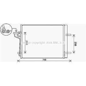 PRASCO FD5647D Aluminium Condensor voor Ford - HVAC onderdeel PRASCO FD5647D Aluminium Condensor voor Ford - HVAC onderdeel